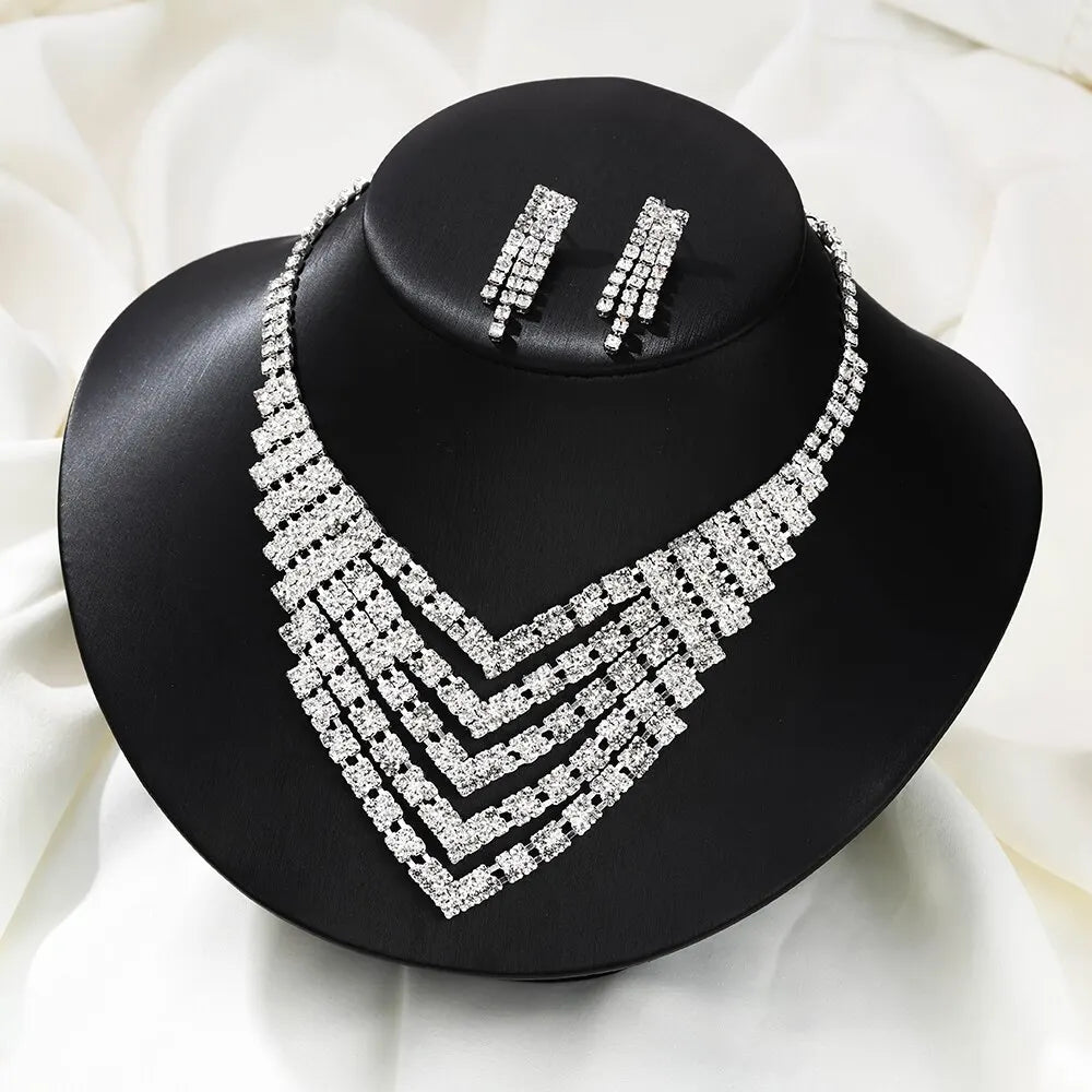 Luxury Necklace /Earrings Set
